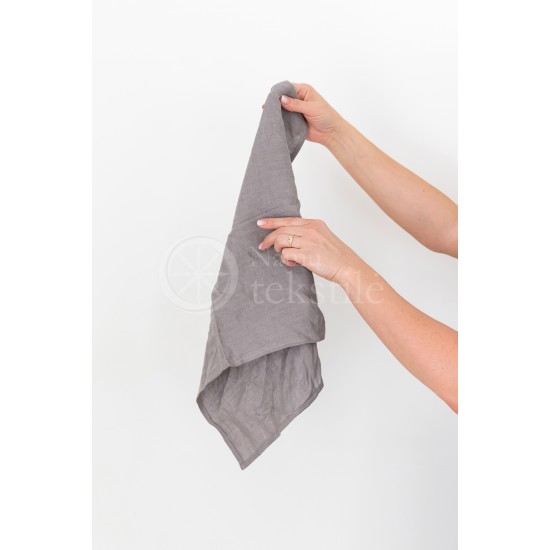 Soft linen kitchen towel 35x50 GREY